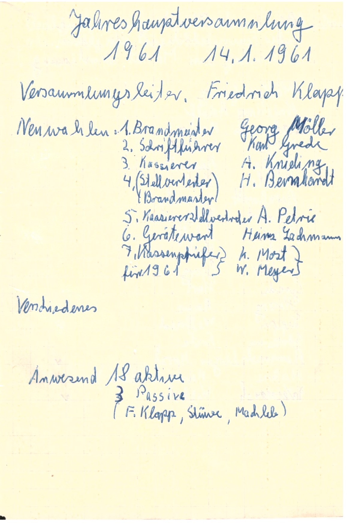 1961 01 14 a Jahreshauptversammlung der Wehr Elberberg 1961