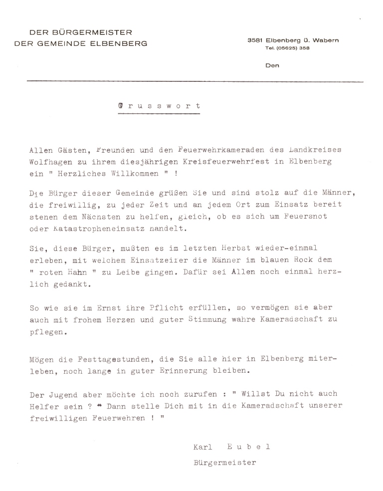 2019 06 28 Grußwort Bürgermeister Eubel