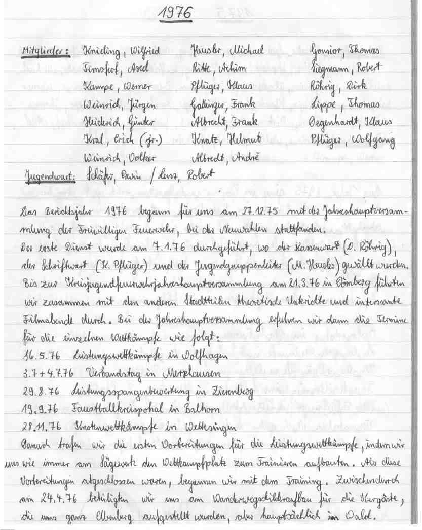 1976 00 00 Jahresbericht der Jugendfeuerwehr 01