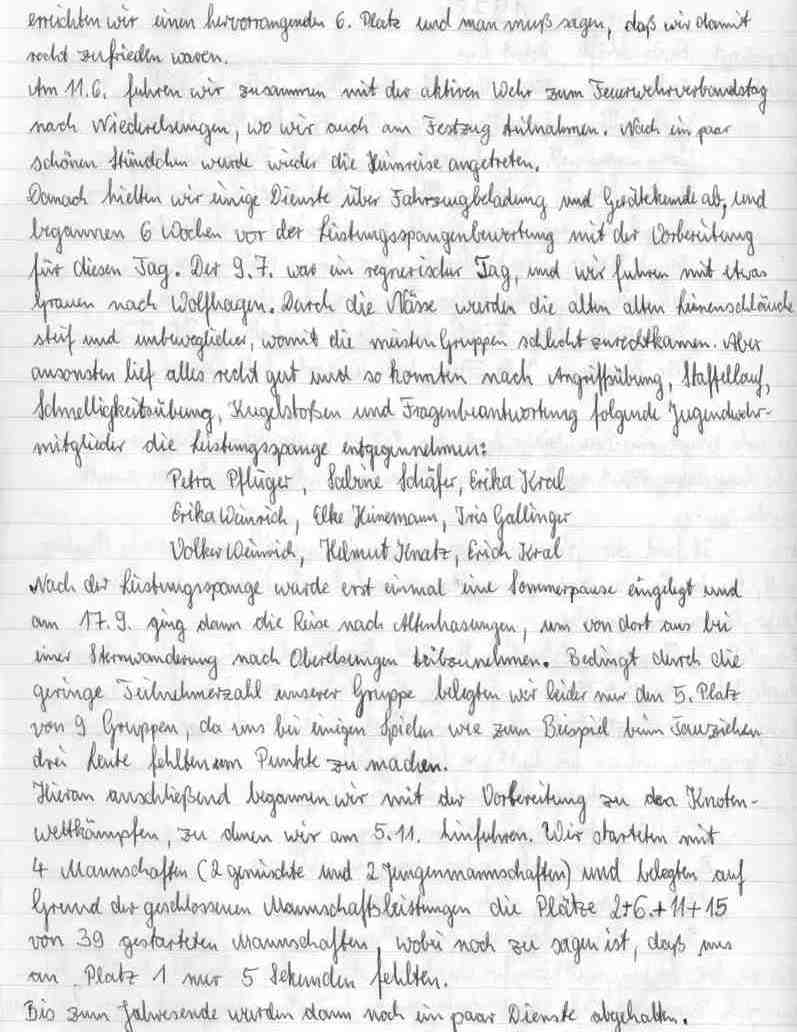 1978 00 00 Jahresbericht der Jugendfeuerwehr 1978 02