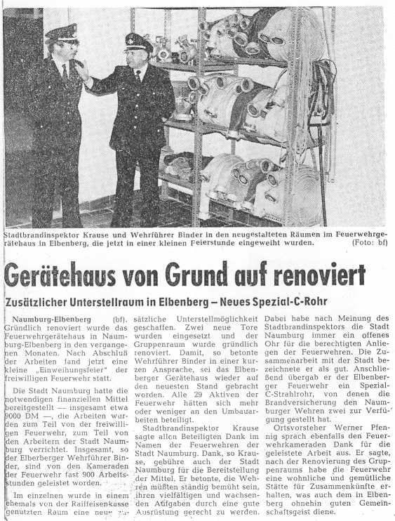 1979 12 18 Gerätehaus von Grund auf renoviert Artikel
