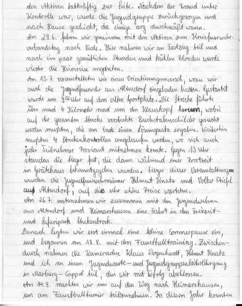 1981 01 11 Jahresbericht der Jugendfeuerwehr 1980 Bild 3