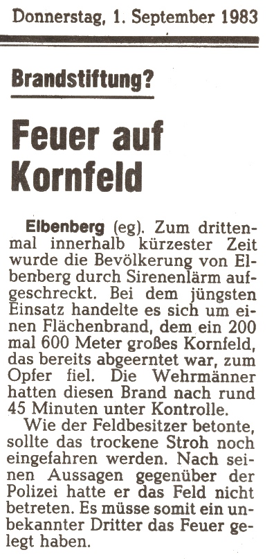 1983 09 01 Feuer auf Kornfeld
