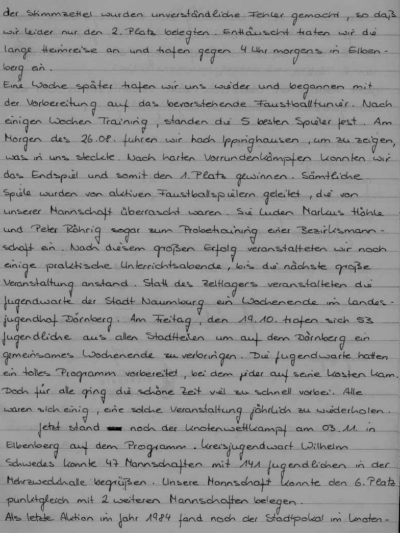 1985 01 23 Jahresbericht der Jugendfeuerwehr 1984 4