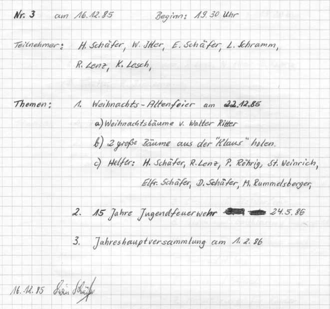 1985 12 16 Vorstandsitzungsprotokoll Nr. 03