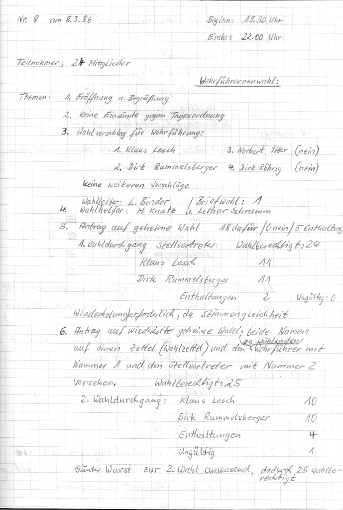 1986 03 08 Vorstandssitzungsprotokoll Nr 08a