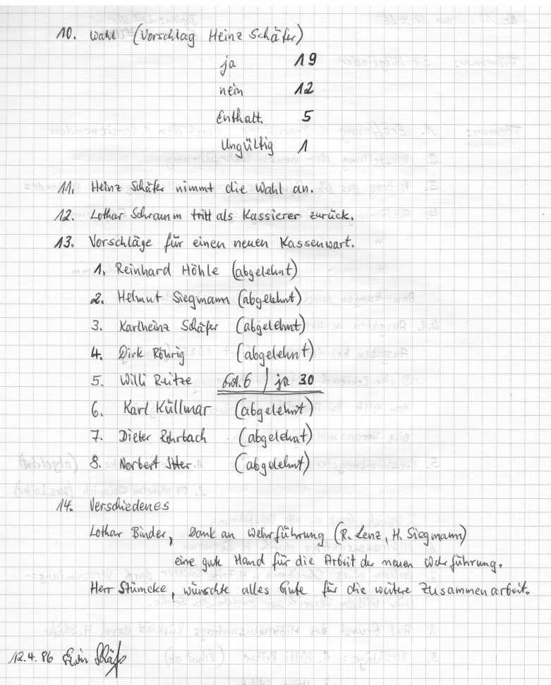 1986 04 12 Vorstandssitzungsprotokoll Nr. 10b