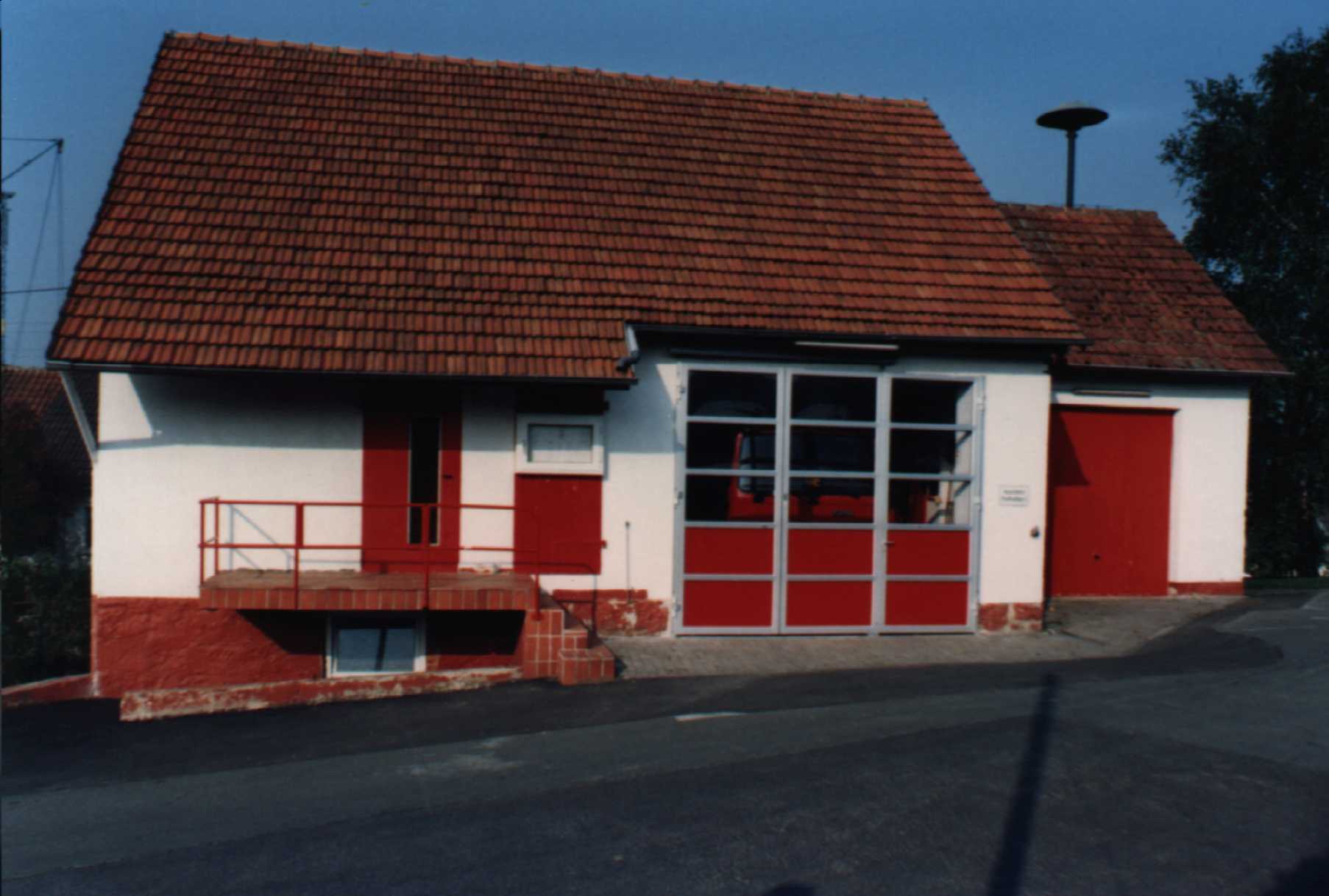 Unser altes Feuerwehrgerätehaus am 14.05.1988