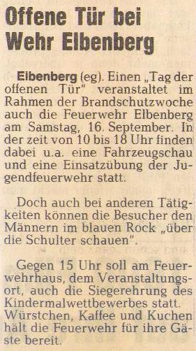 1989 09 16 Einladung zum Tag der offenen Tür in HNA