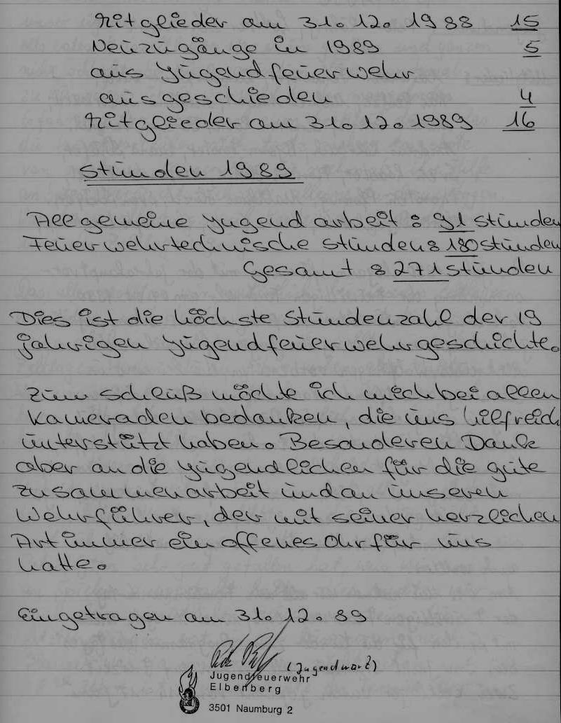 1989 12 31 Jahresbericht der Jugendfeuerwehr für das Jahr 1989 8