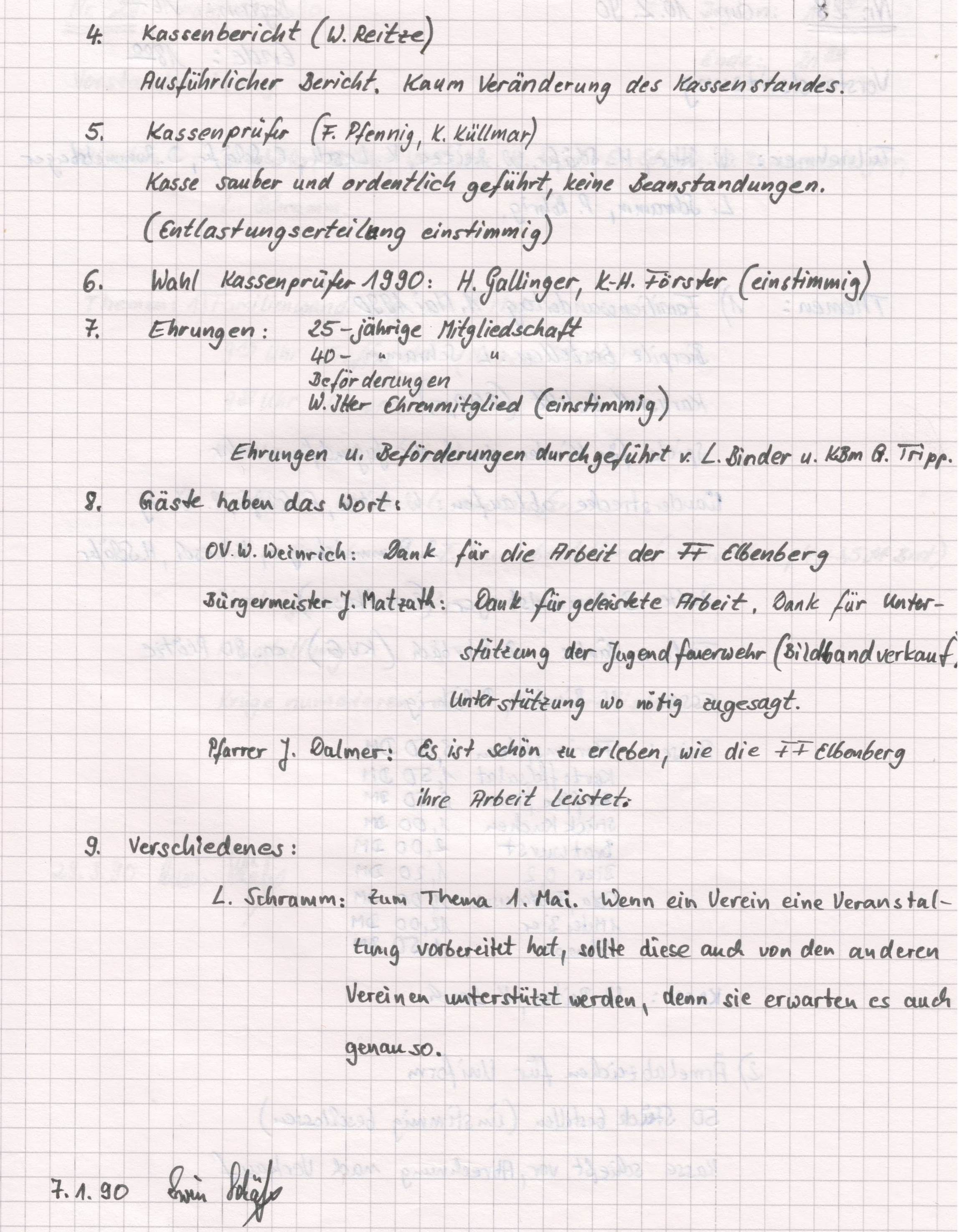 1990 01 06 Vorstandsprotokoll Nr. 27b