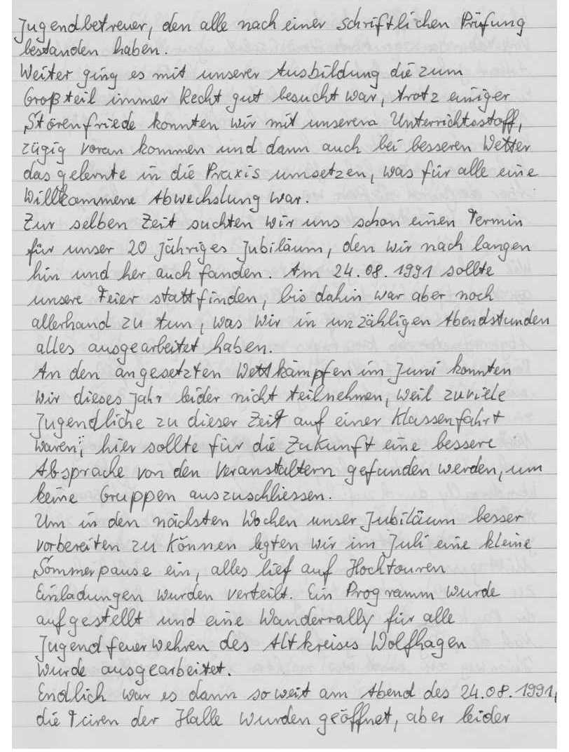 1992 01 04.Jahresbericht der Jugendfeuerwehr 1991 b