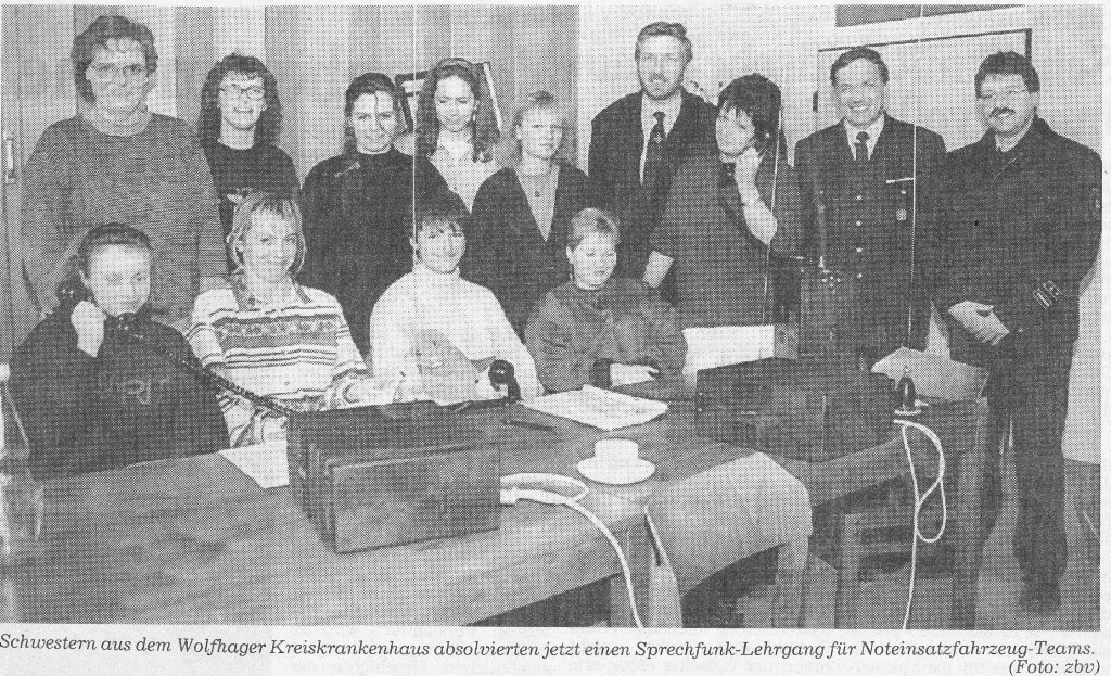 1993 11 30 Sprechfunklehrgang Florian im Praxis Test Bild