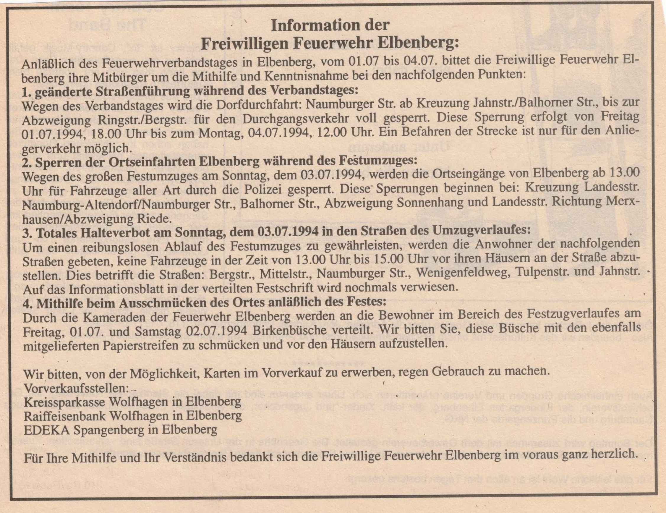 1994 06 30 Informationen zur Verbandstagsabwicklung