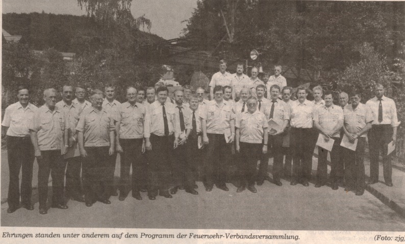 1994 07 04 Bericht über Ehrungen auf Verbandstag 1994 in Elbenberg Bild