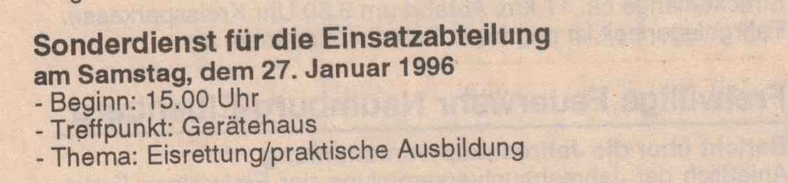 1996 01 27 Sonderdienst Eisrettung