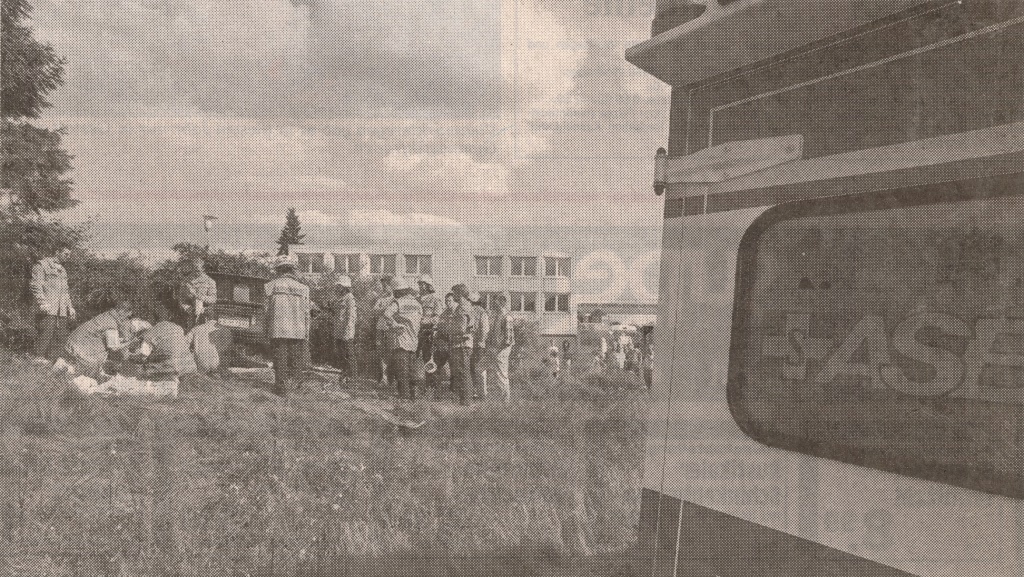 1996 07 22 Verkehrsunfall in Naumburg Bild