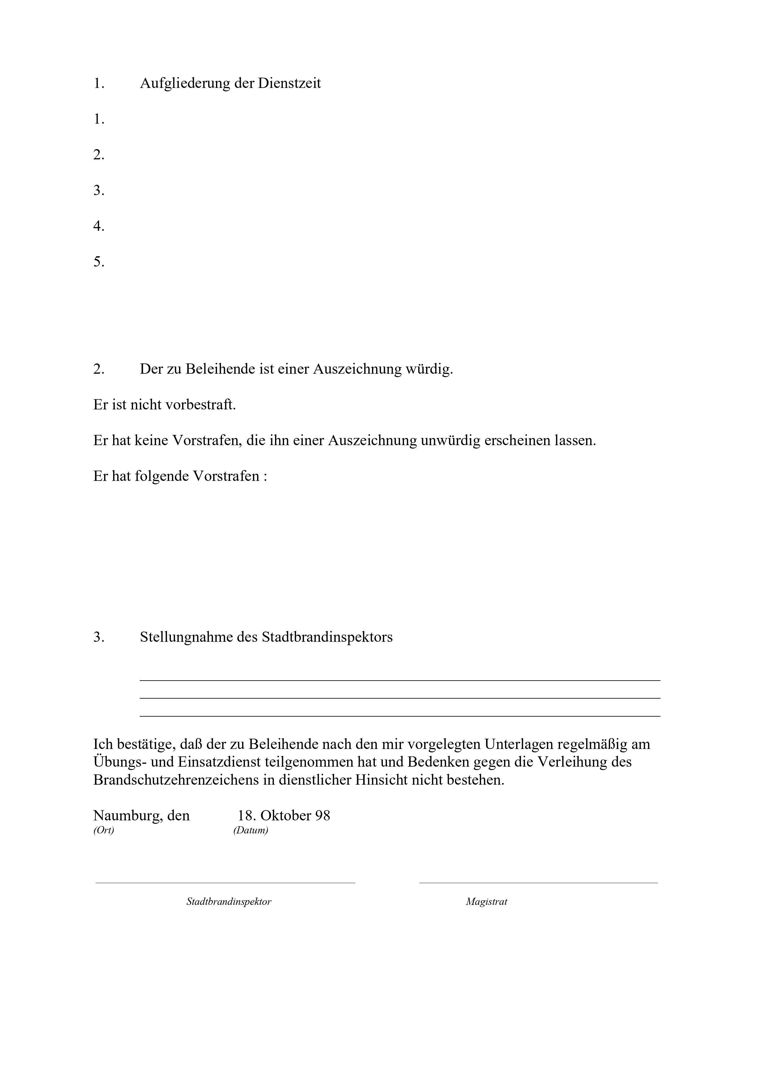 1998 10 18 Antrag auf Verleihung des silbernen Hess. Brandschutzehrenzeichens H.Siegmann 2