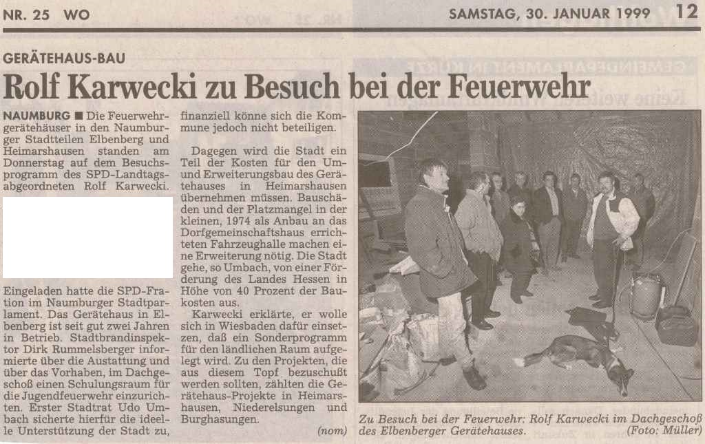 199 01 30 Bericht HNA