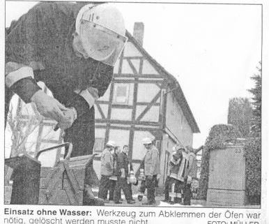 2003 02 20 Schornsteinbrand im Küsterhaus Artikelbild