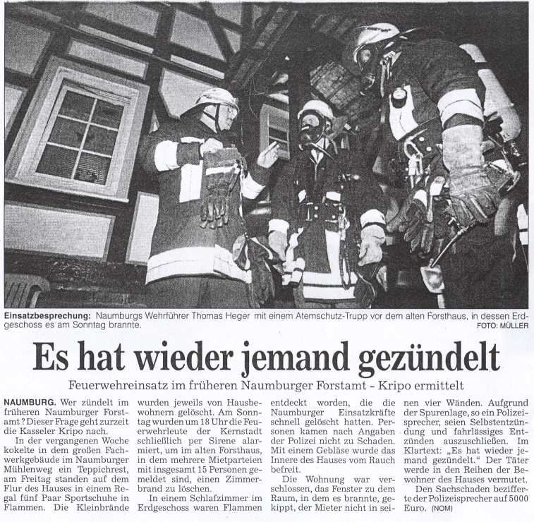 2004 01 20 Zimmerbrand in Naumburg