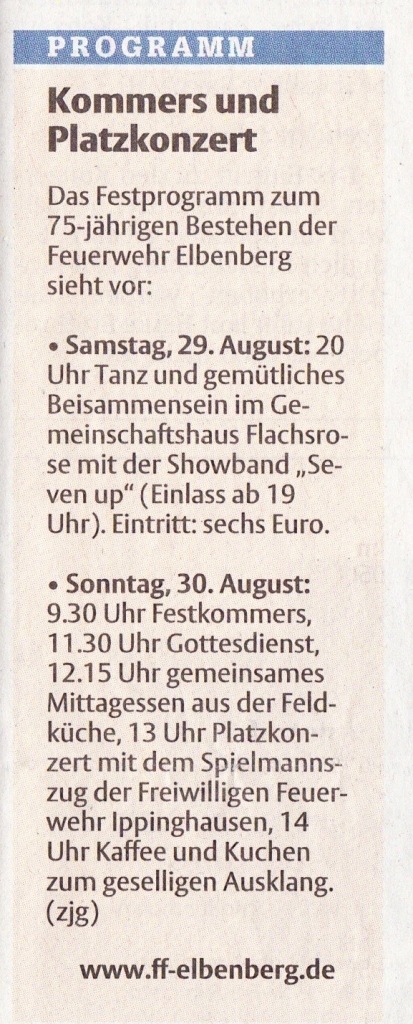 2009 08 14 Aus zwei Wehren wurden eine Komentar