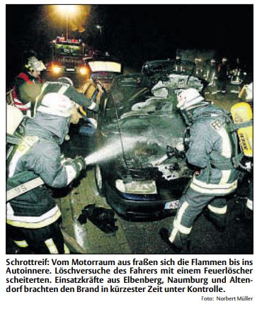 2009 11 11 Flammen statt Burger und Pommes Bild