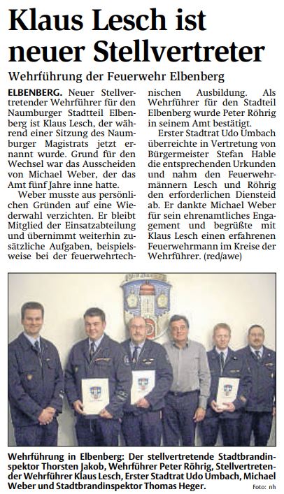 2010 01 16 Klaus Lesch ist neuer Stellvertreter Artikel