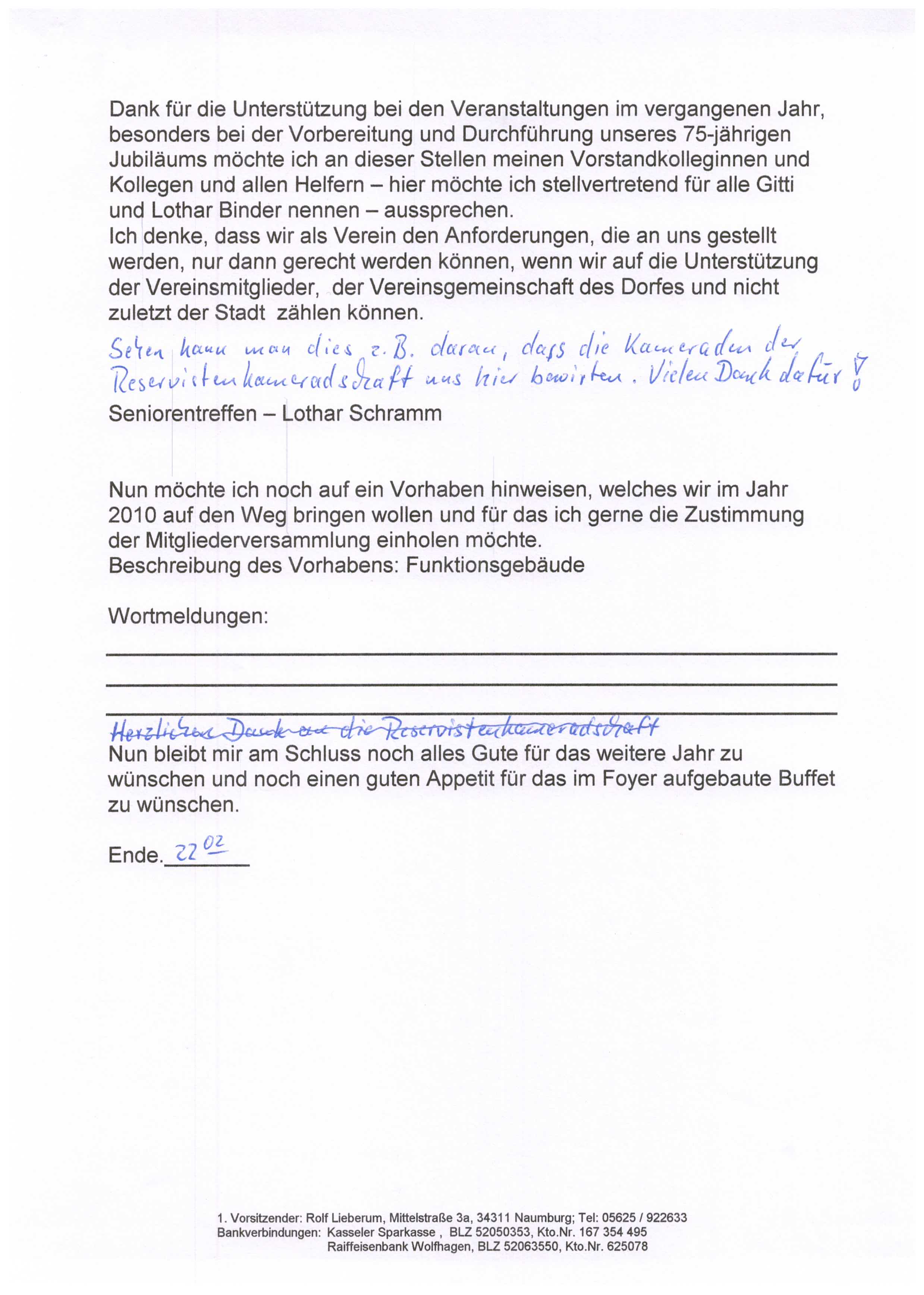 2010 01 23 Ablaufplan der Jahreshauptversammlung 2009 04