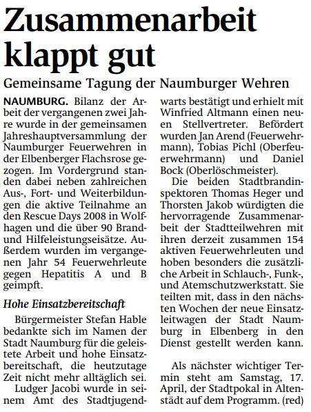 2010 03 27 Zusammenarbeit klappt gut Artikel