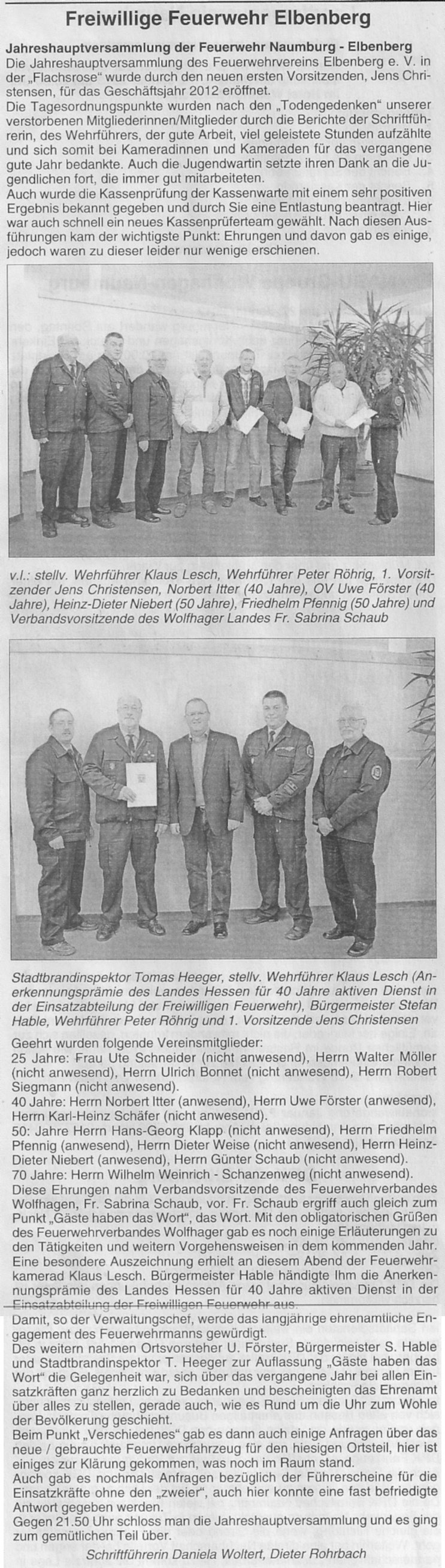 2013 01 10 JHV Bericht in N Nachrichten