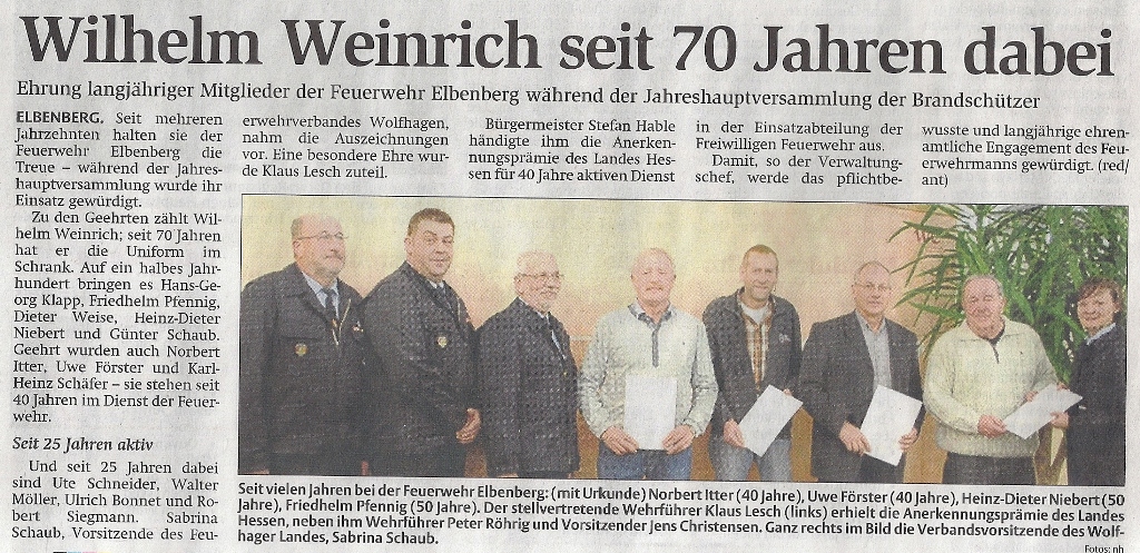 2013 01 11 HNA Bericht JHV