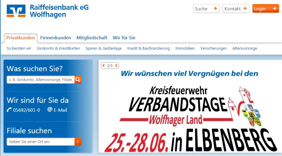 2015 06 23 Info auf Homepage Raiffeisenbank