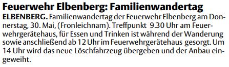 2015 05 25 HNA Hinweis auf Familienwandertag