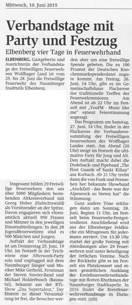 2015 06 10 Verbandstage mit Party und Festzelt WEB