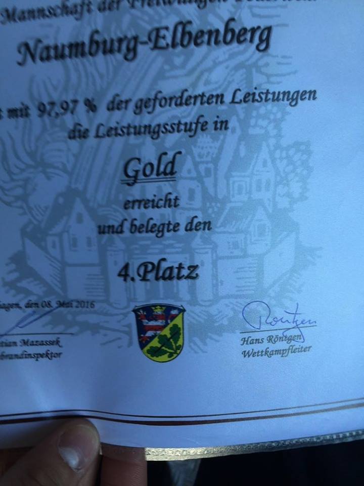2016 05 09 Vierter Platz bei Feuerwehrleistungsübung 2