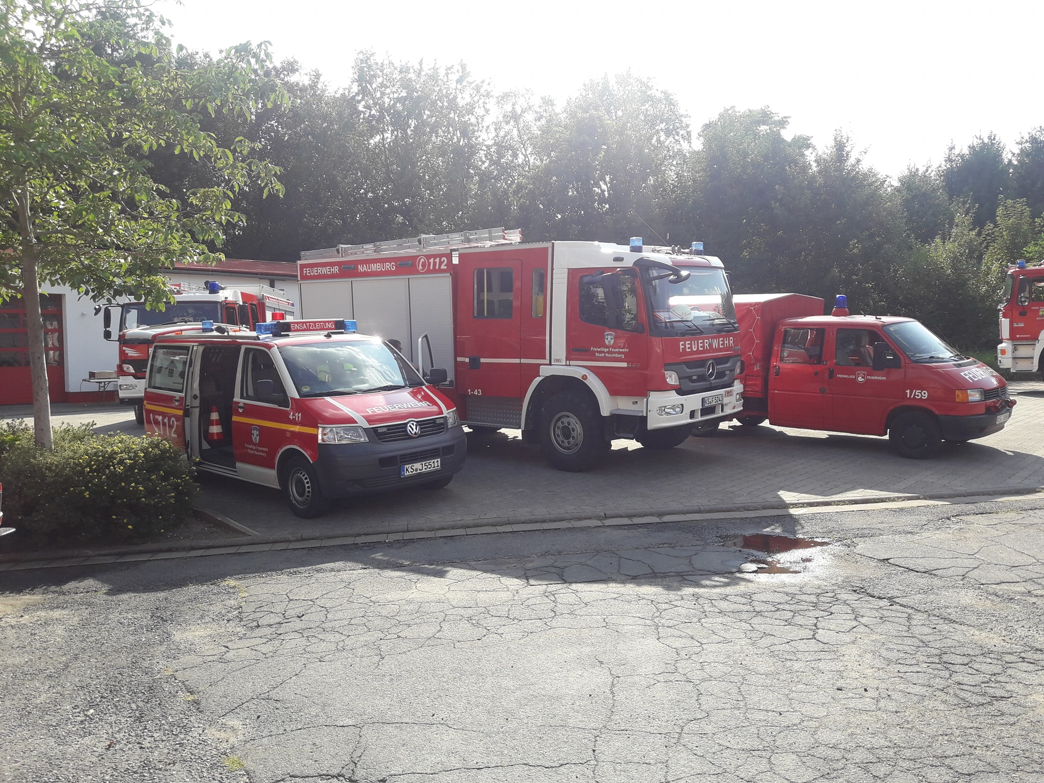 2019 08 31 Einrichtung eines Bereitstellungsraumes