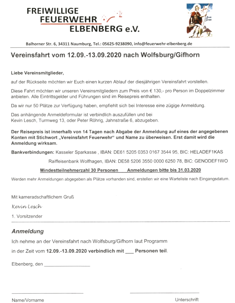 2020 01 04 Einladung zur Vereinsfahrt 2020 Bild 1