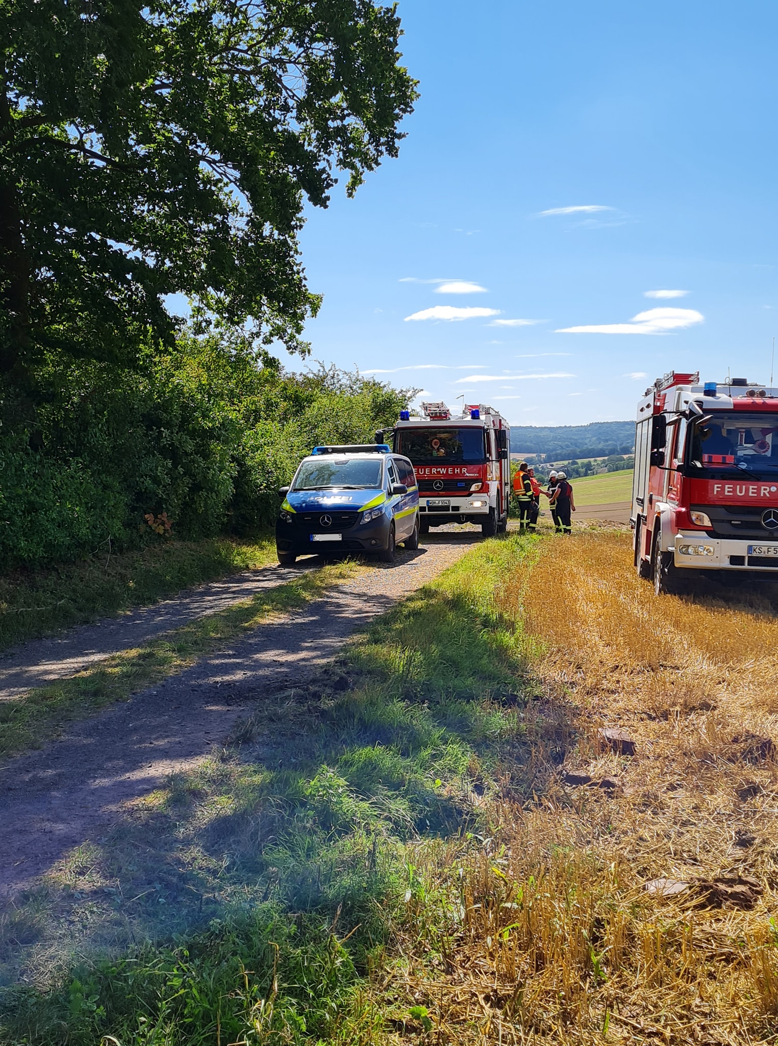 2021 08 12 Einsatz Nr. 21 Mähdrescherbrand Bild 2