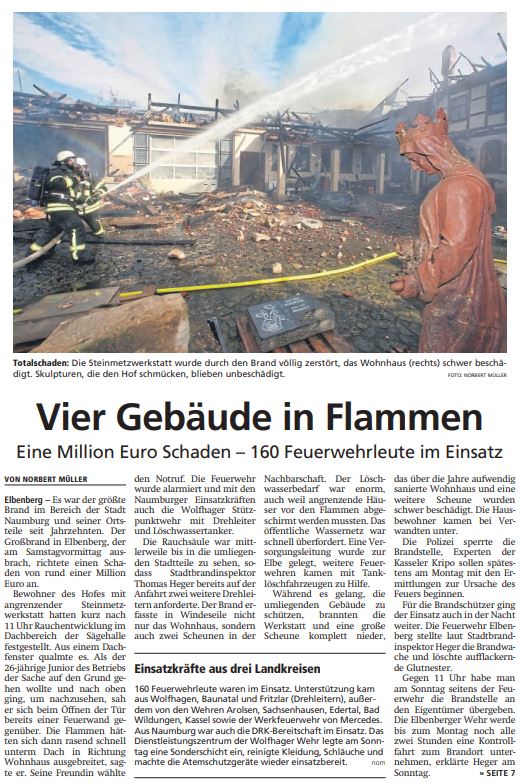 2023 10 16 Vier Gebäude in Flammen Titelseite