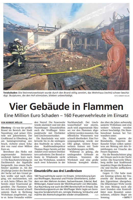 2023 10 16 Vier Gebäude in Flammen Titelseite